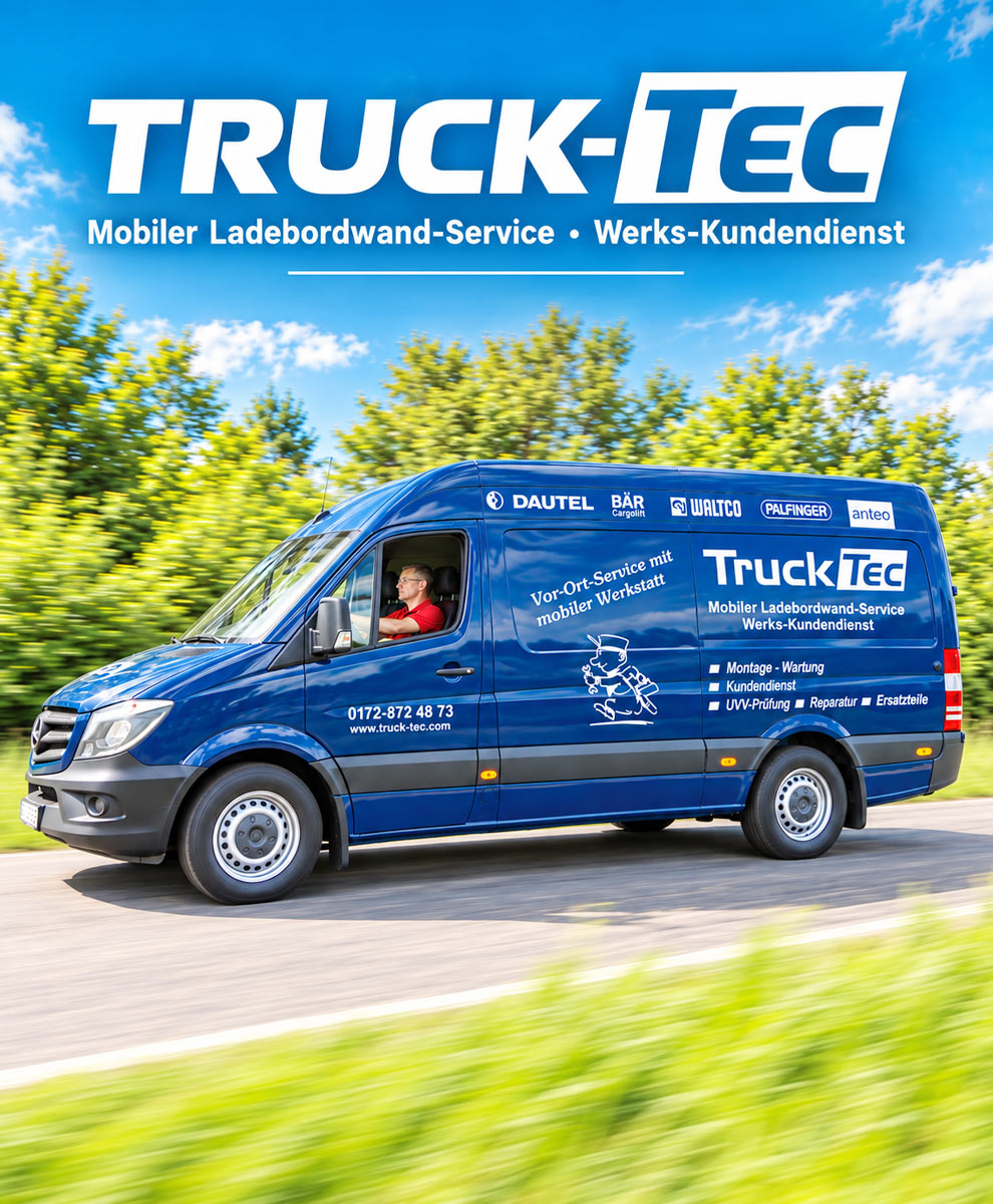 TRUCK-TEC Mobiler Ladebordwand-Service & Werks-Kundendienst TRUCK-TEC Mobiler Ladebordwand-Service & Werks-Kundendienst